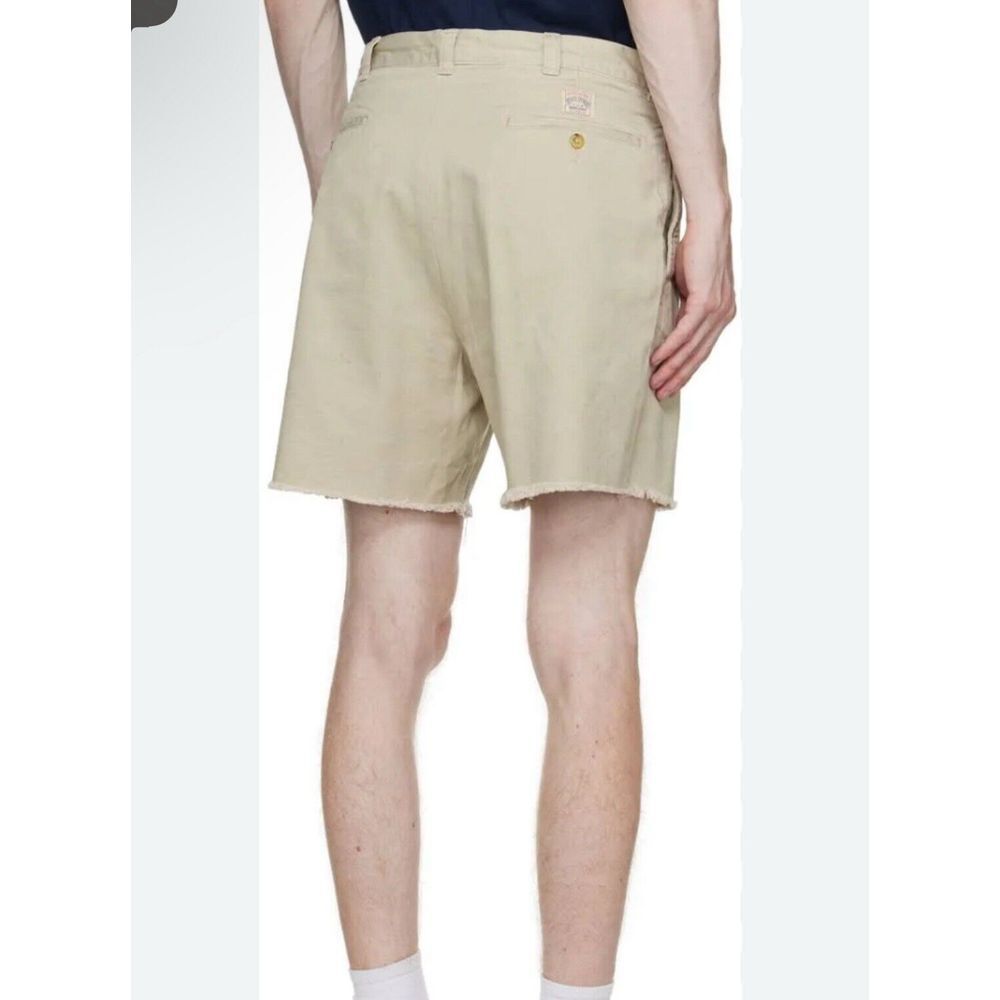 Polo Ralph‎ Lauren Cutoff Frayed Edge Shorts Khaki The Burroughs Chino Size 40 - Picture 3 of 11